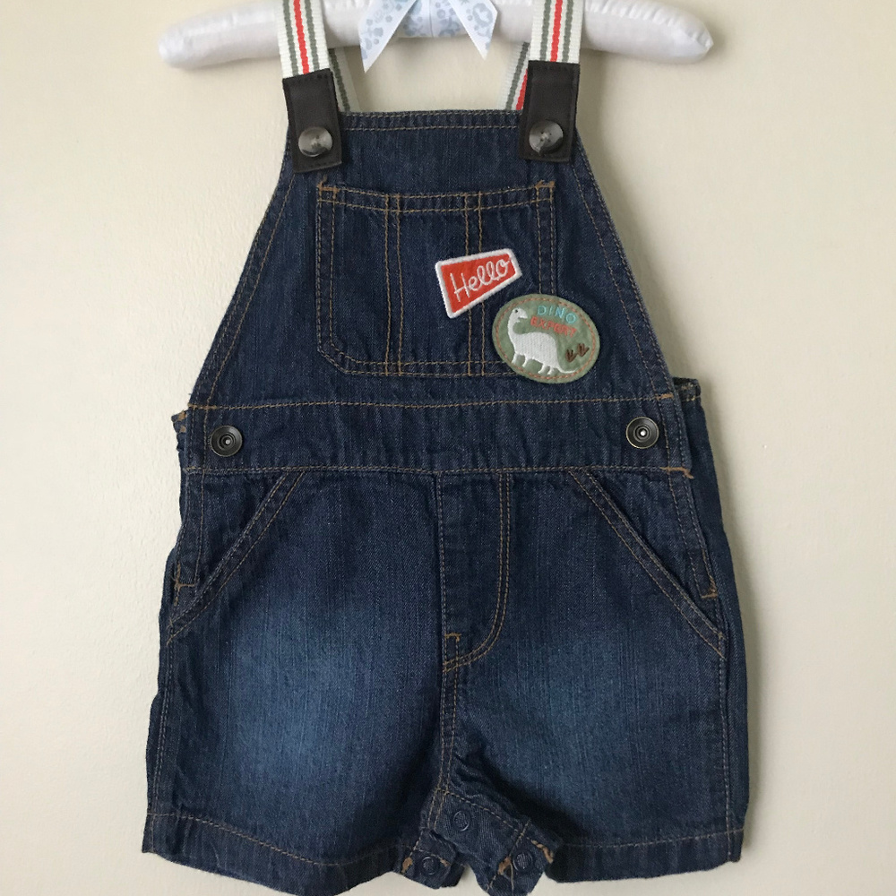Baby Boy Denim Shortalls 6-9 Months